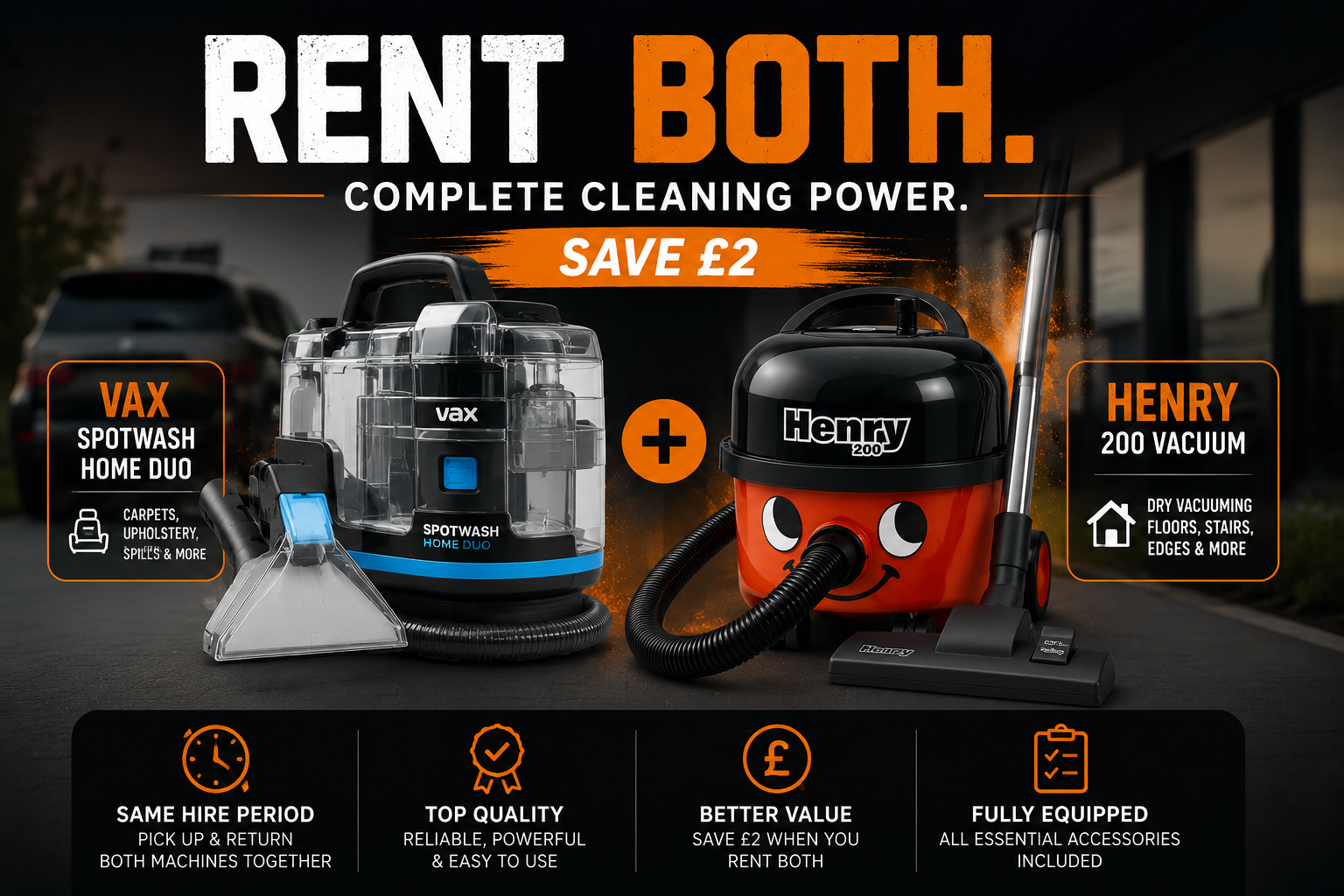 VAX + Henry Cleaning Package